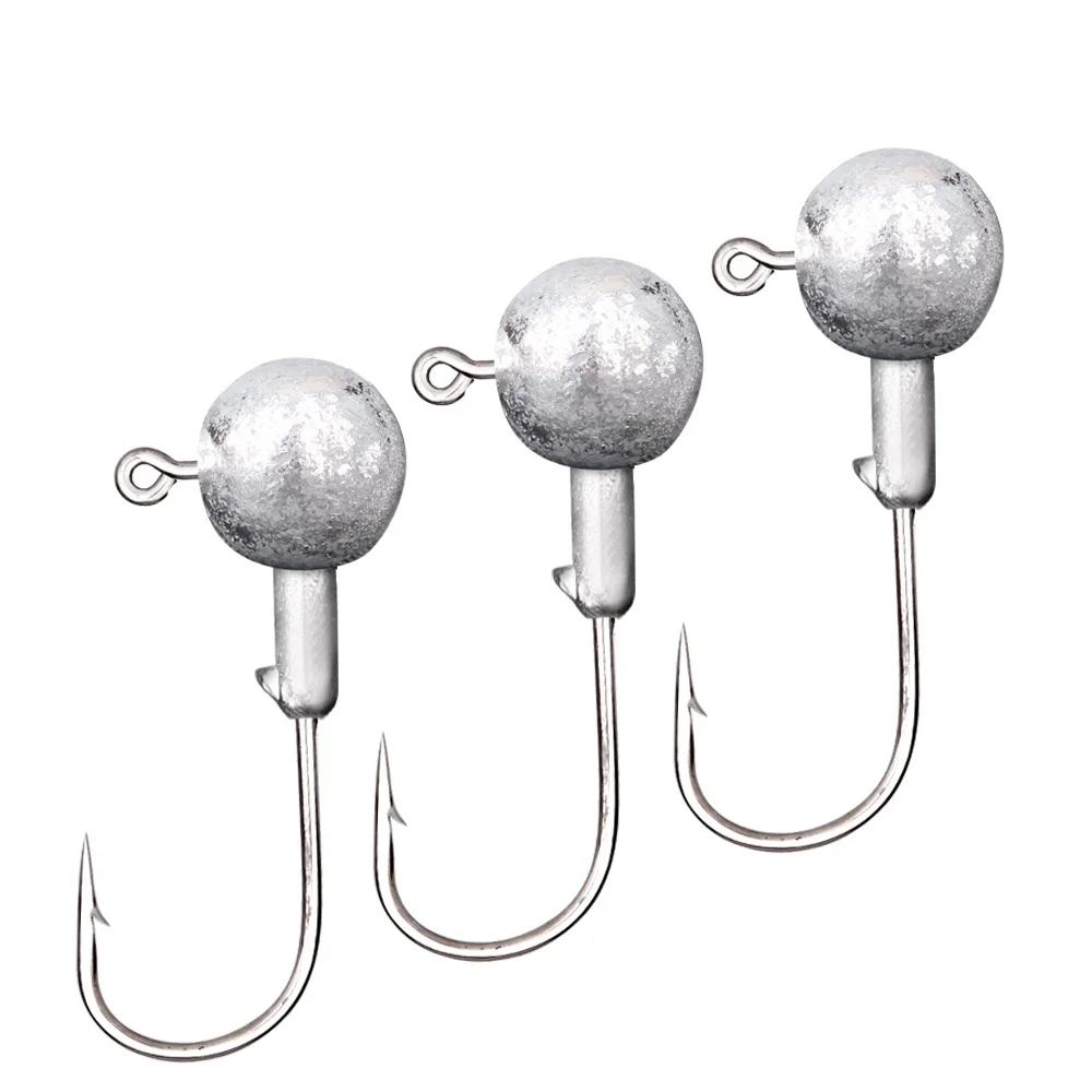 NGB-anzuelo con cabeza de anzuelo de manivela, anzuelo de pesca de 1-20g, plantilla con cabeza, cebo duro, anzuelo de gusano suave para pesca de carpa - imagen 4