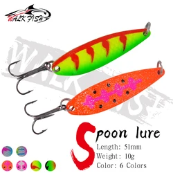 Cuchara Metálica Walk Fish con Lentejuelas – Trucha y Lubina
