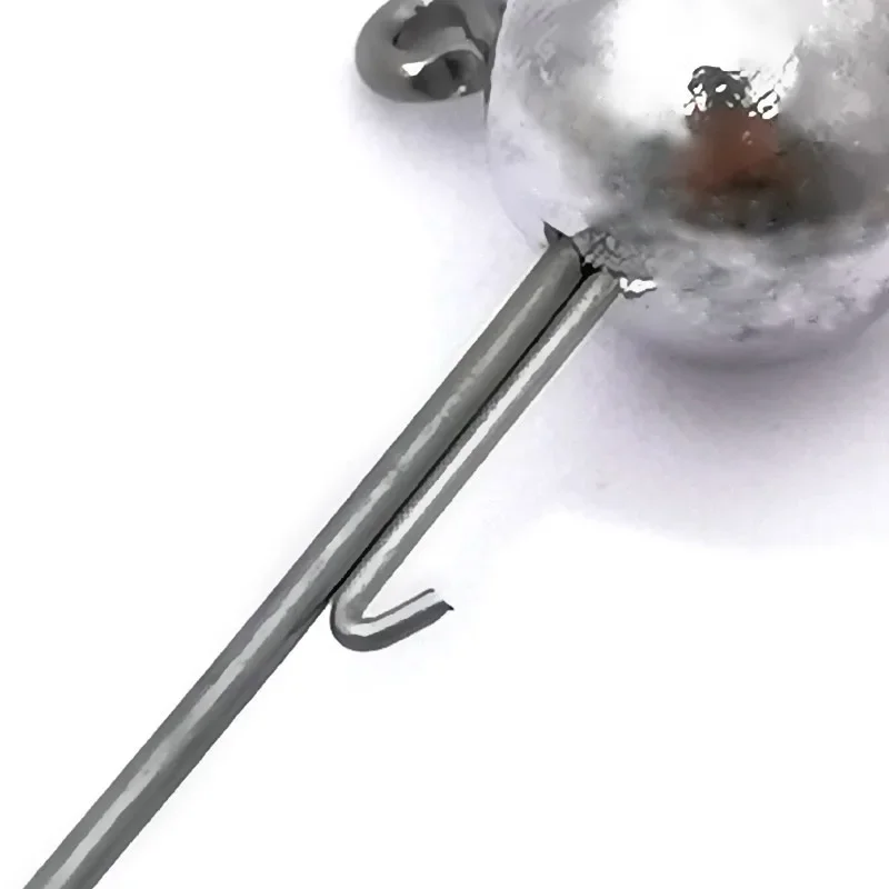 OUTKIT, 5 uds., anzuelo de cabeza NED, 2,5-14g, anzuelo de cabeza de plantilla de bola redonda, anzuelos secundarios de vástago largo sin malezas para pesca de gusanos blandos - imagen 5
