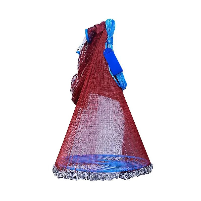 Línea multifilamento/sedal de pesca monofilamento, red fundida para pescar con plomo de acero, red de pesca para lanzar a mano al aire libre - imagen 5