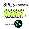 6PCS Chartreuse