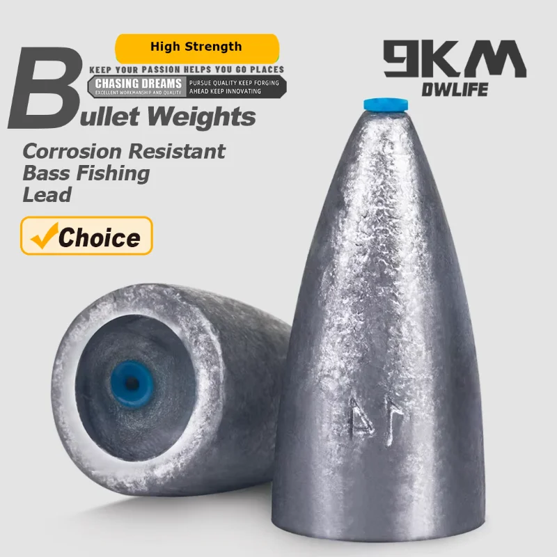 Pesas de bala de 9KM, plomos de pesca, 15 Uds., peso de pesca para aparejos de pesca de lubina Texas, aparejos de anzuelo de agua dulce y salada, 1,75 ~ 14g