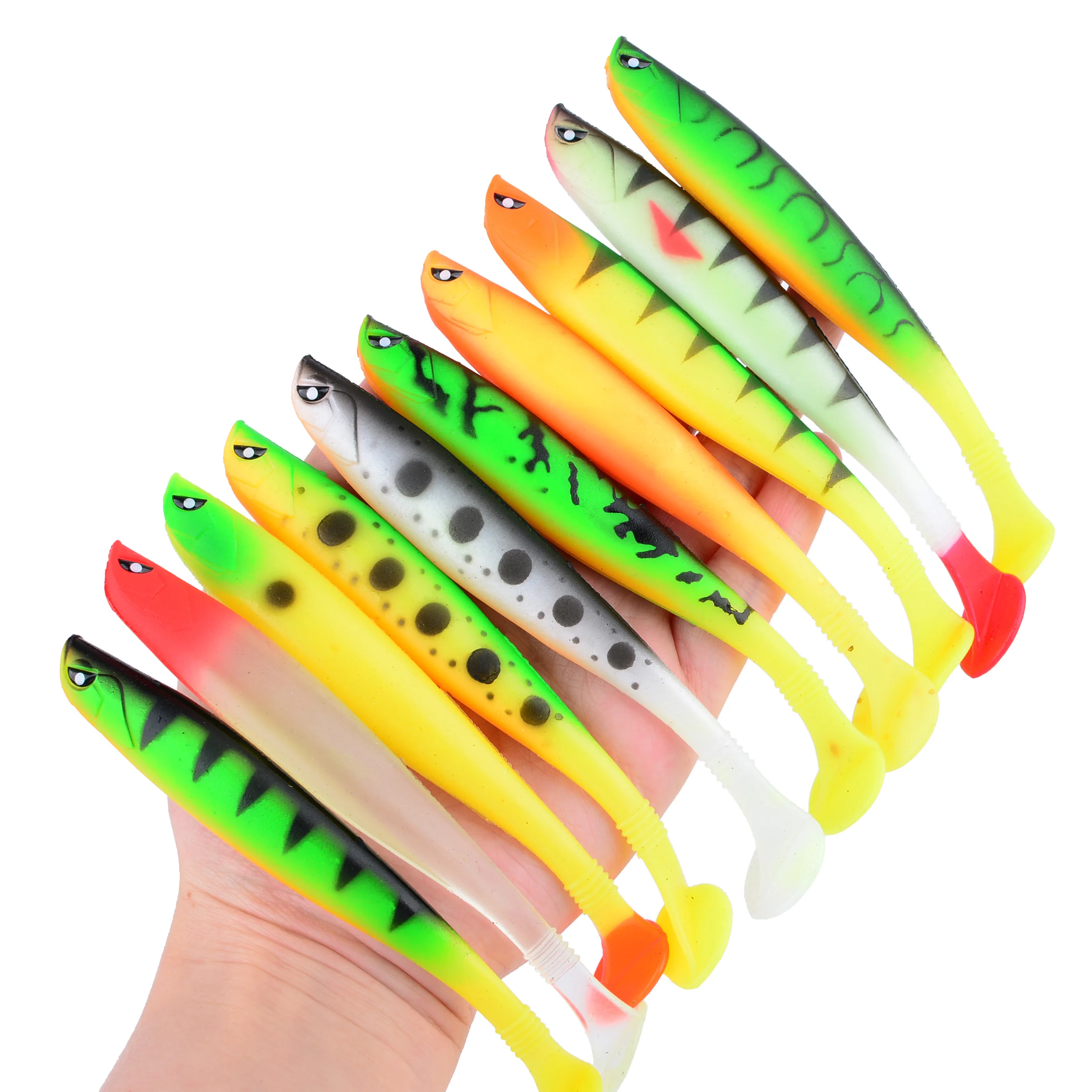 1 unidad de cebo blando de 9g y 12cm, Jig Wobbler, Señuelos de Pesca, sábalo japonés, Swimbaits, cebo Artificial, Jig Head, pesca con mosca, pez de goma de silicona - imagen 4