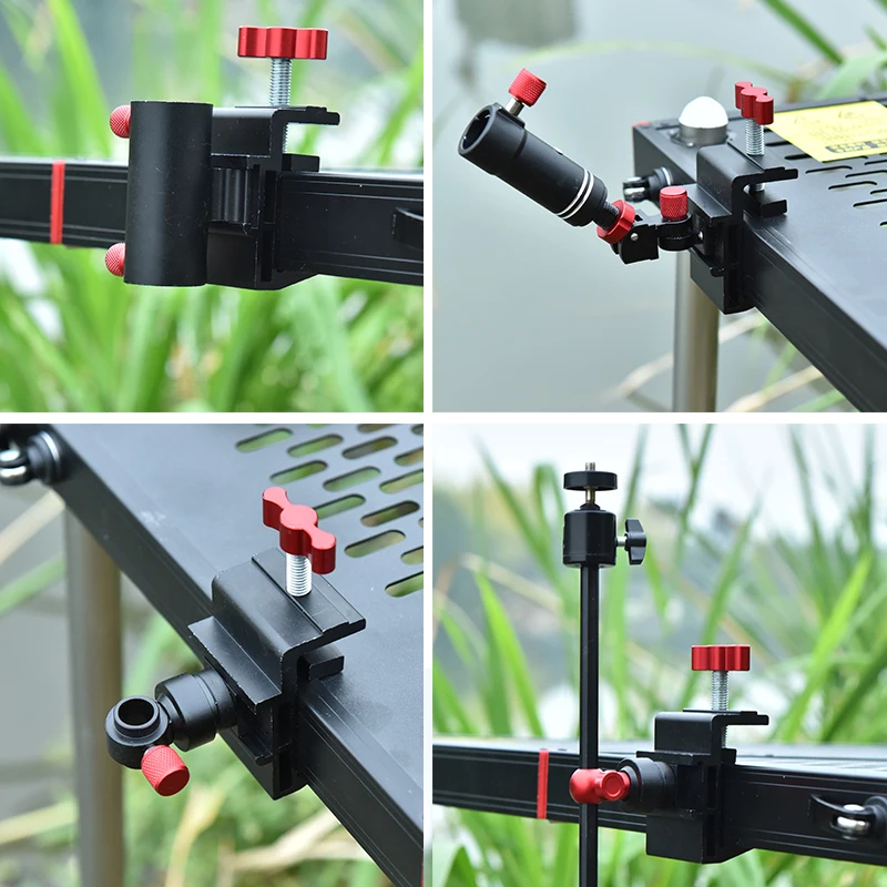 Catch General marco de torreta paraguas lámpara protectora de peces marco de caja de cebo doble torreta accesorios de pesca - imagen 2