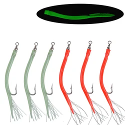 Flash Cod Teaser Anzuelo Offset – Cebo lubina 6 uds