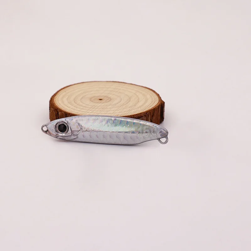 Luya de hierro fundido a escala de pescado, placa de hierro pequeña, brillo, cebo de pesca de mar, alisar la boca - imagen 5