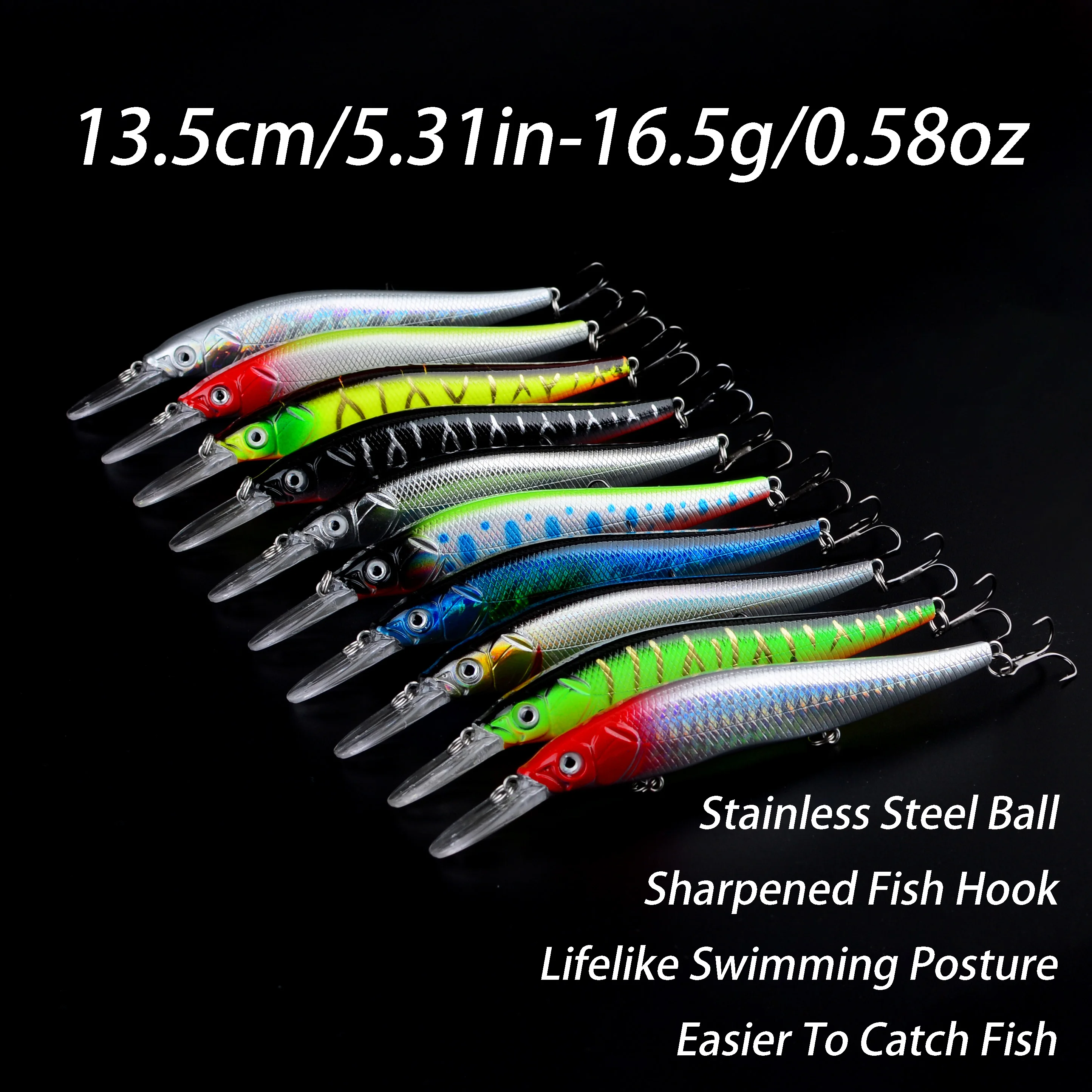 Señuelo flotante para pececillo, cebos duros Wobbler Jerkbait, Jerkbait pequeño para PerchTrout Bass Crankbait, 1 ud. - imagen 3