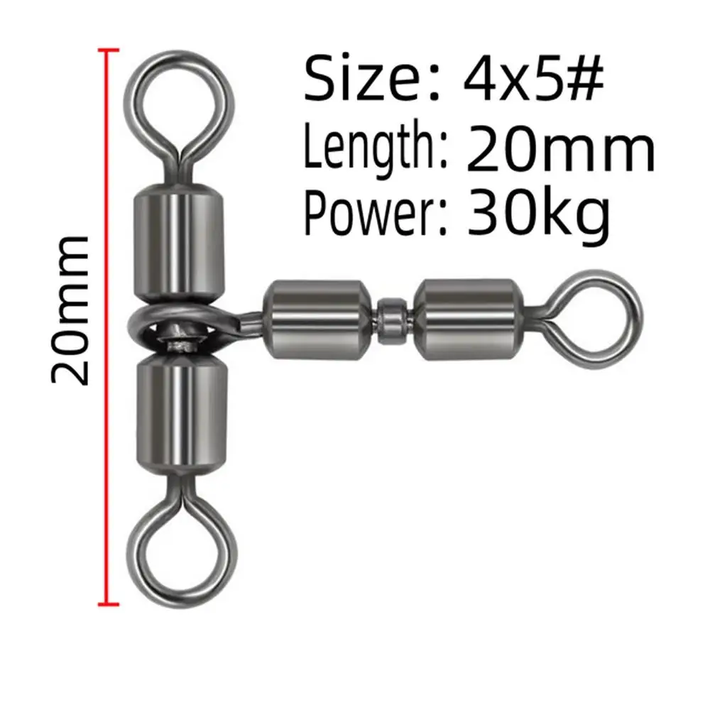 un giro giratorio de 4x5 mm con una longitud de 20 mm y una potencia de 30 kg diseñada para aplicaciones de pesca versátiles