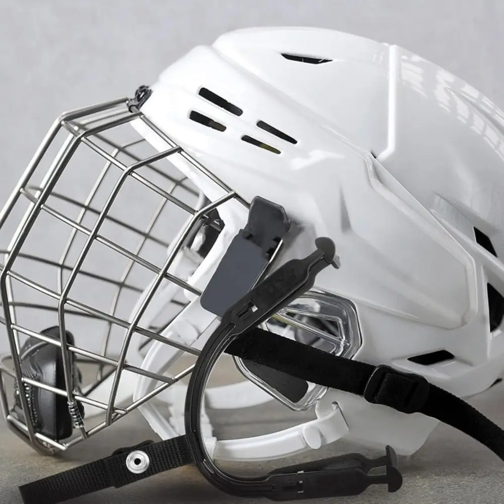 Correa barbilla desmontable casco hockey liberación rápida ajustable - imagen 4
