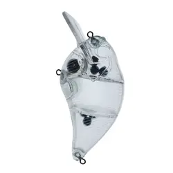 10 Uds. Señuelo en blanco sin pintar 14g 25,8g sonajero flotante billete cuadrado Crankbait DIY cebo Artificial señuelo de pesca