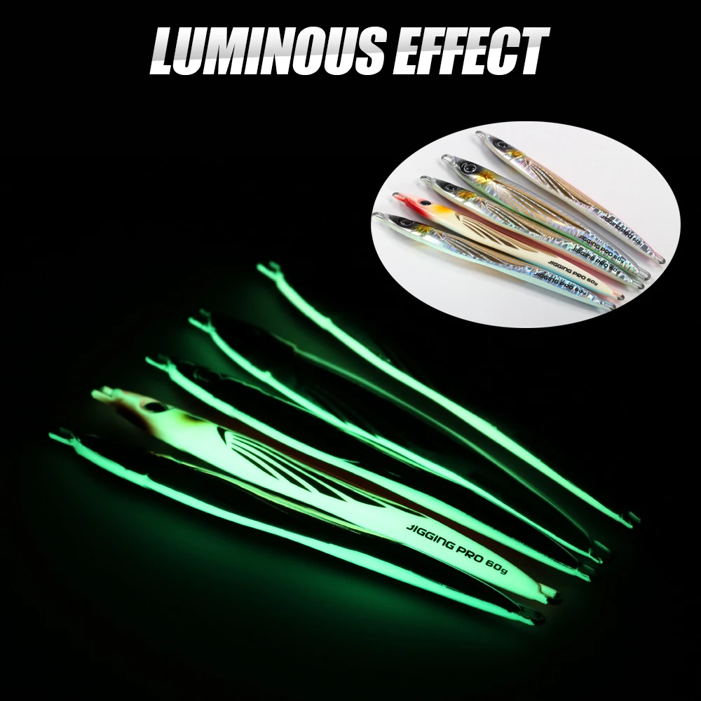 JIGGINGPRO 60g 80g 100g 150g 200g THEOS Metal Jig Shore Offshore Jigging señuelo aparejos de pesca de mar atún Amberjack Kingfish - imagen 5