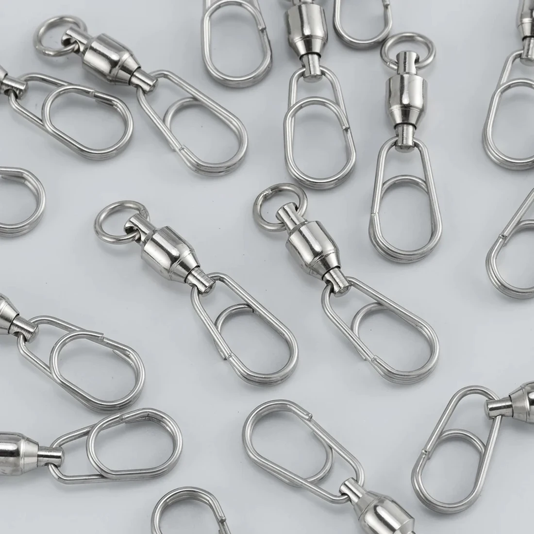 FishTrip rodamiento de bolas a presión ovalado, eslabones de cambio rápido, Conector de pesca de agua salada de acero inoxidable, aparejos terminales - imagen 5