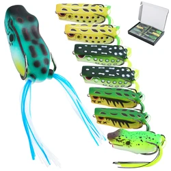 Goture Señuelo Rana Topwater – Ojos 3D para lucio