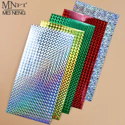 5 hojas de pegatinas holográficas de escamas de pescado para señuelos de pesca de 8x4 pulgadas, cinta luminosa adhesiva para hacer señuelos, cebos de Metal, manualidades DIY