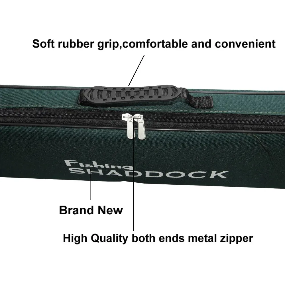 Estuche impermeable para caña de pescar, bolsa portátil para caña de pescar, organizador de carrete de caña de 60cm, bolsa de almacenamiento de aparejos, Estuche de transporte de viaje - imagen 4