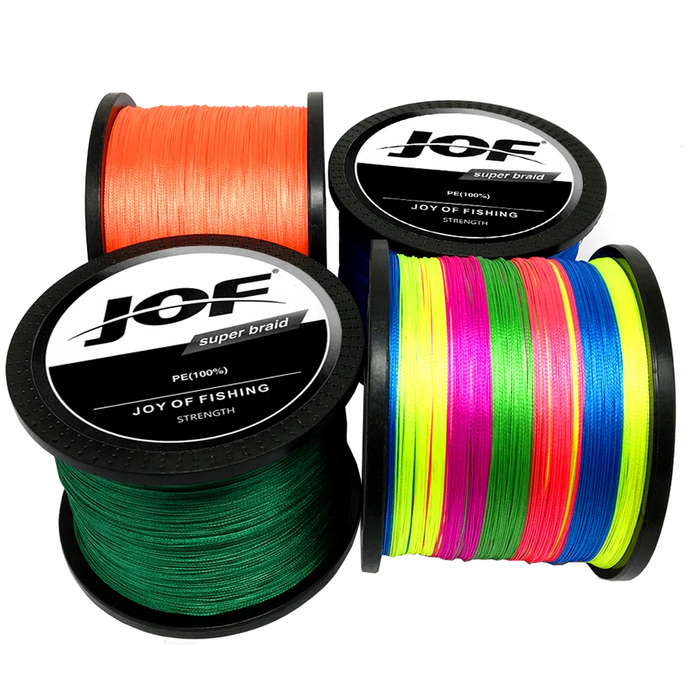 JOF-sedal de pesca de 500/1000M, hilo trenzado de PE fuerte, multifilamento duradero, accesorios de pesca en mar y agua salada, 18-78LB - imagen 2