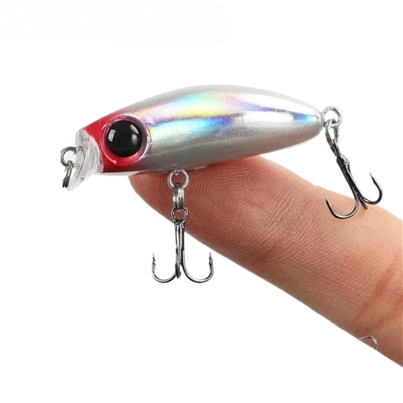 ZWICKE cuatro pinturas artesanales Mini pececillo de hundimiento lento 2,5g/35mm 2,9g/35mm flujo herradura trucha cebo falso de raya blanca - imagen 5