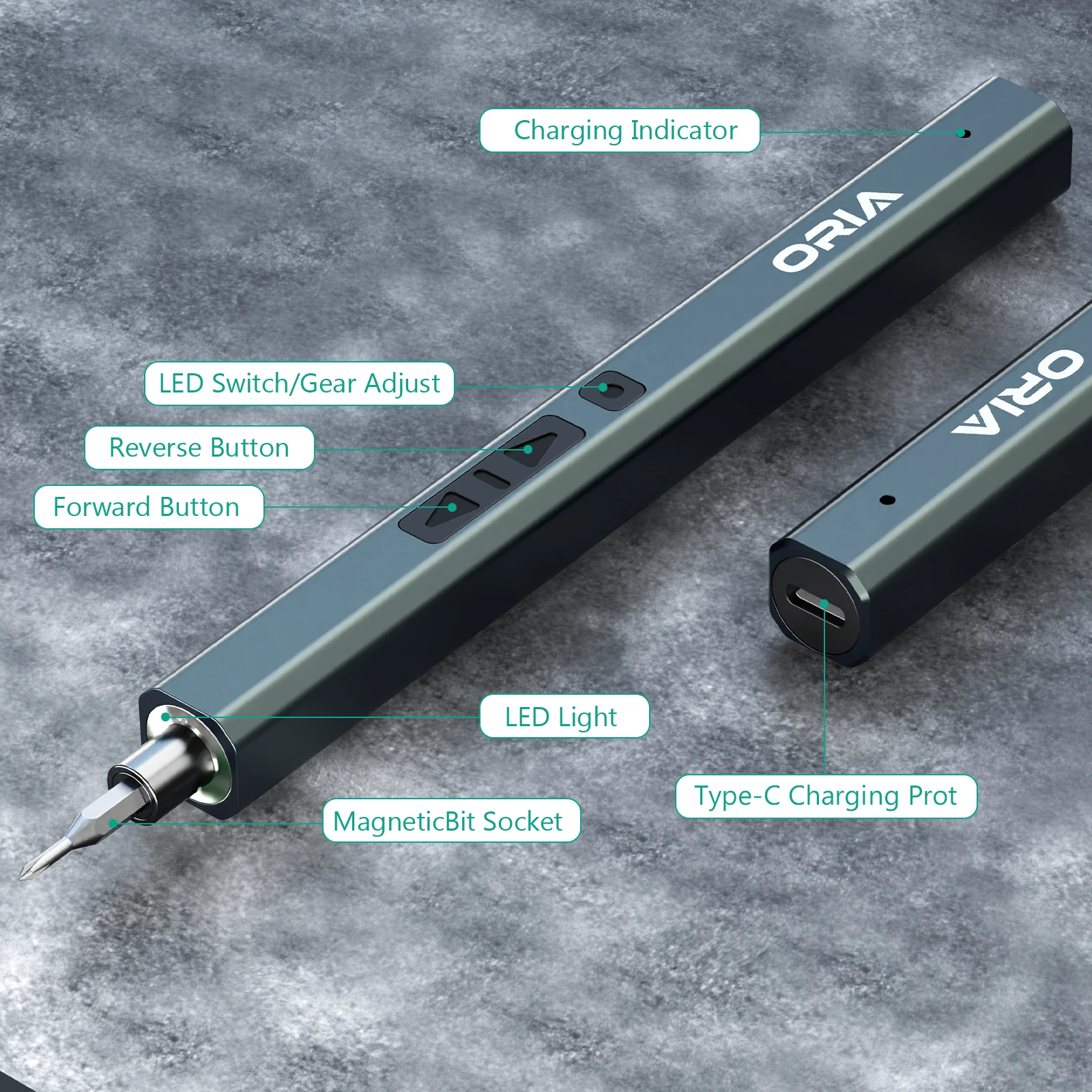 Destornilladores de precisión ORIA – Kit reparación inalámbrica - imagen 2