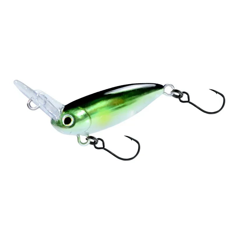 MUKUN 3,5g/30mm Mini señuelo de manivela capa de natación completa placa de lengua invertida Crankbait hundimiento rápido señuelos de trucha - imagen 5