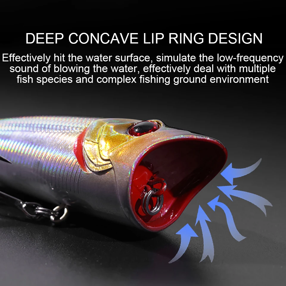 WALK FISH-señuelo de pesca japonés Topwater, cebos duros de alta calidad, 70mm, 11g, Isca Artificial, 1 unidad - imagen 5