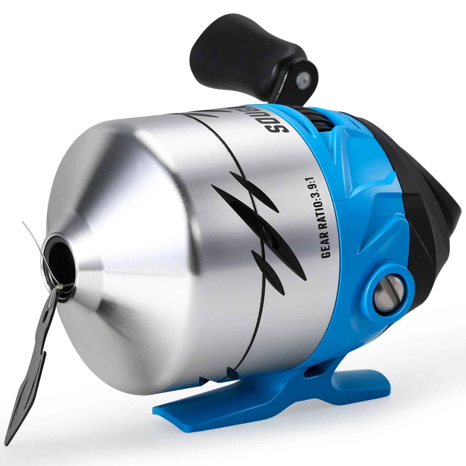 Carrete de pesca Sougayilang Spincast: relación de engranaje de alta velocidad 3,9:1, construcción de aleación de aluminio, con línea trenzada de nailon Pesca - imagen 2