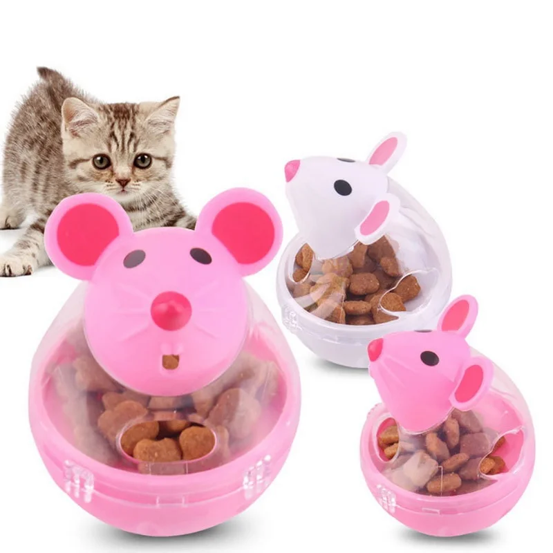 Alimentador para mascotas, juguete para gatos, ratón, dispensador de fugas rodante de comida, cuenco, entrenamiento, Juguetes Divertidos para gatos, gatitos, juguetes para gatos, suministros para mascotas - imagen 2