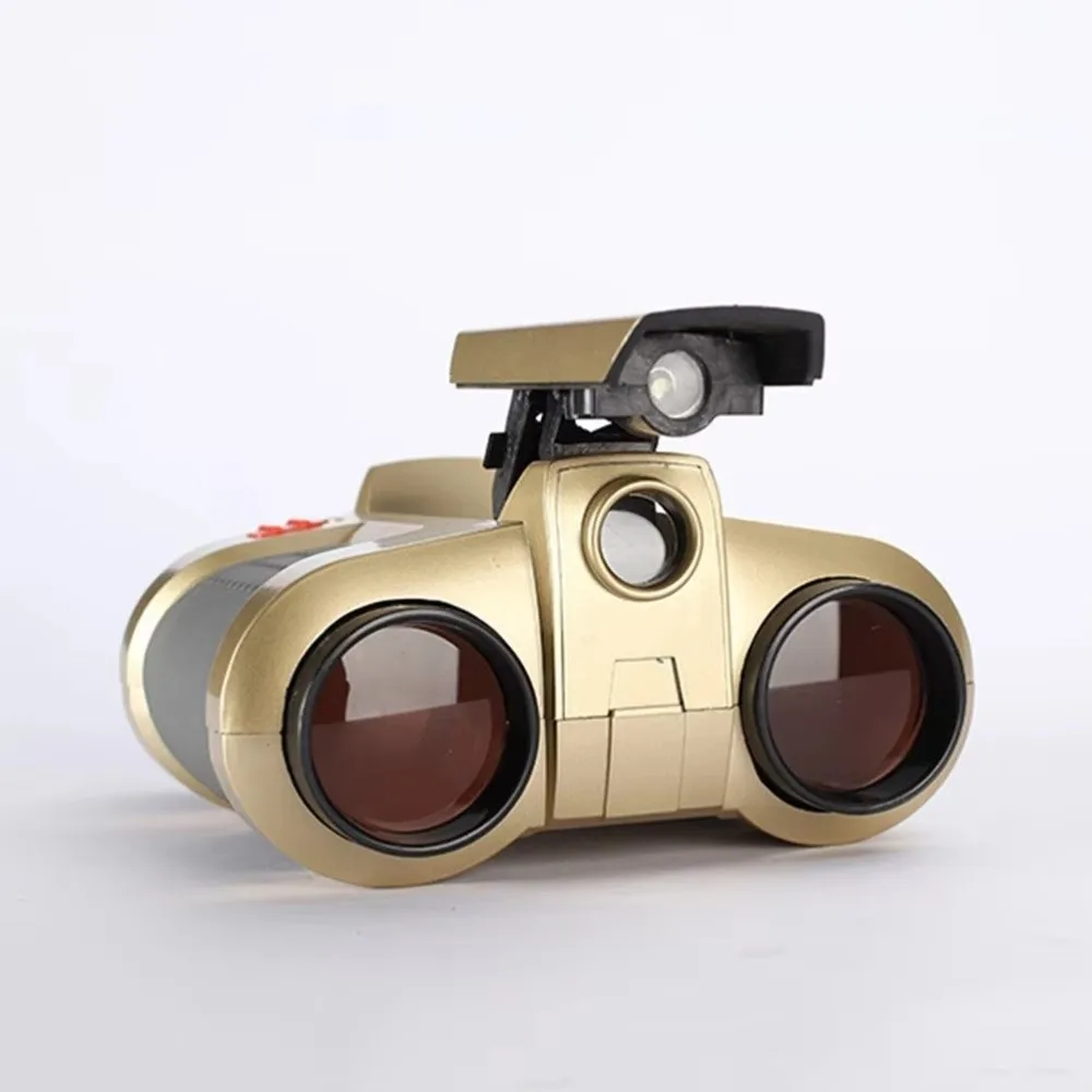 Telescopio Binocular portátil ABS con aumento de "4x30", binoculares de visión nocturna, diseño emergente con correa para el cuello, telescopio plegable - imagen 2