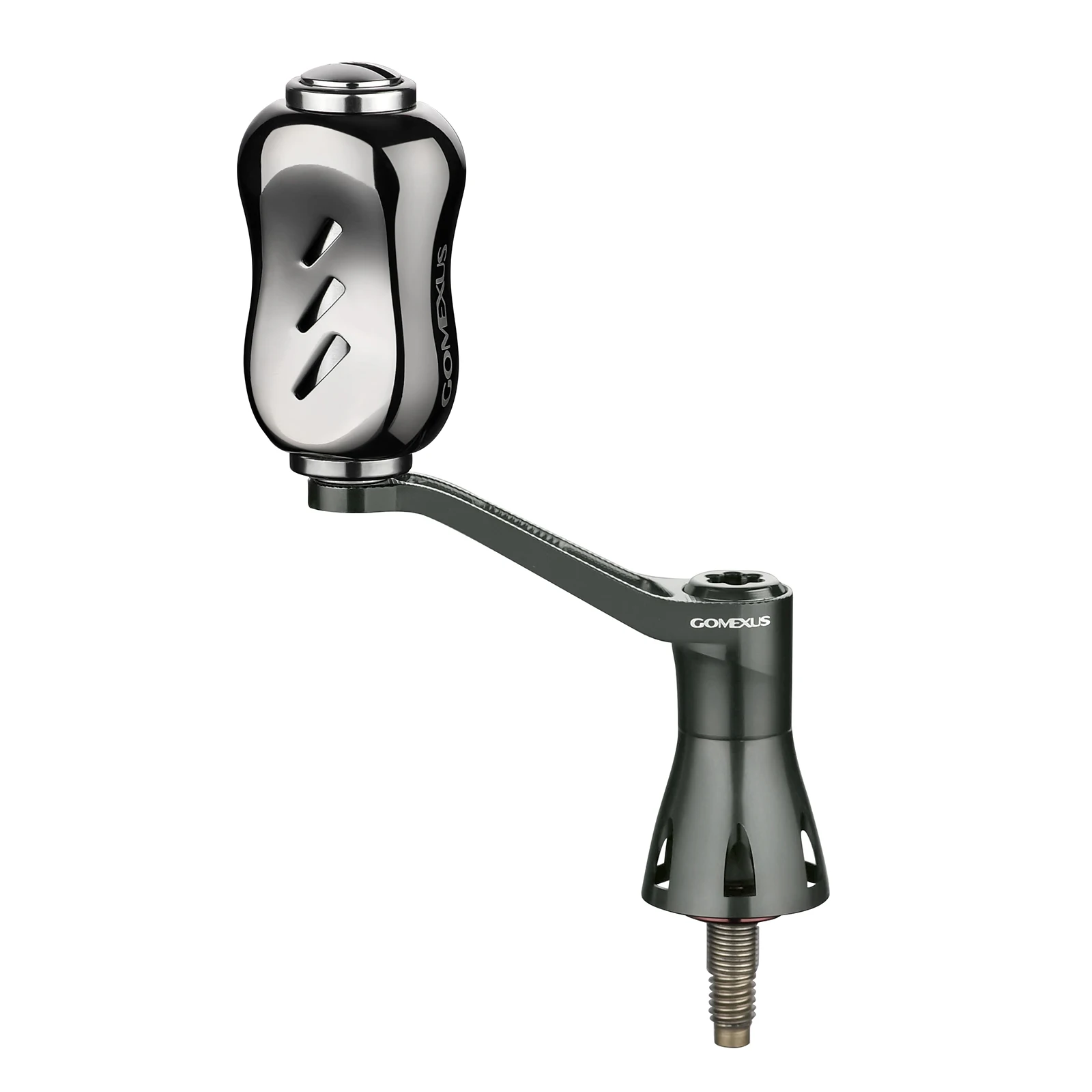 Perilla de titanio Gomexus de 35mm con mango único de 22mm para Shimano Stradic FL Stella Vanford Vanquish Exsence Sephia Light Game