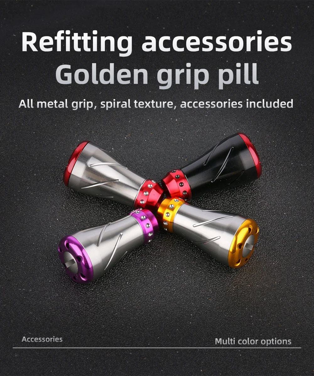 Perilla de mango de carrete de pesca, aleación de aluminio, incluye rodamiento para carrete de pesca de marca D/S, accesorio basculante DIY, perilla eléctrica, 1 ud. - imagen 4