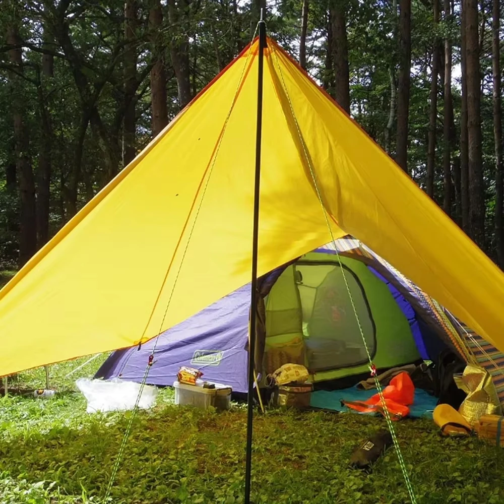 Goture, postes de tienda de campaña de 12 secciones, postes de tienda de aluminio, poste de lona para acampar, postes de tienda plegables ajustables, toldos, dosel, varilla de lluvia - imagen 2