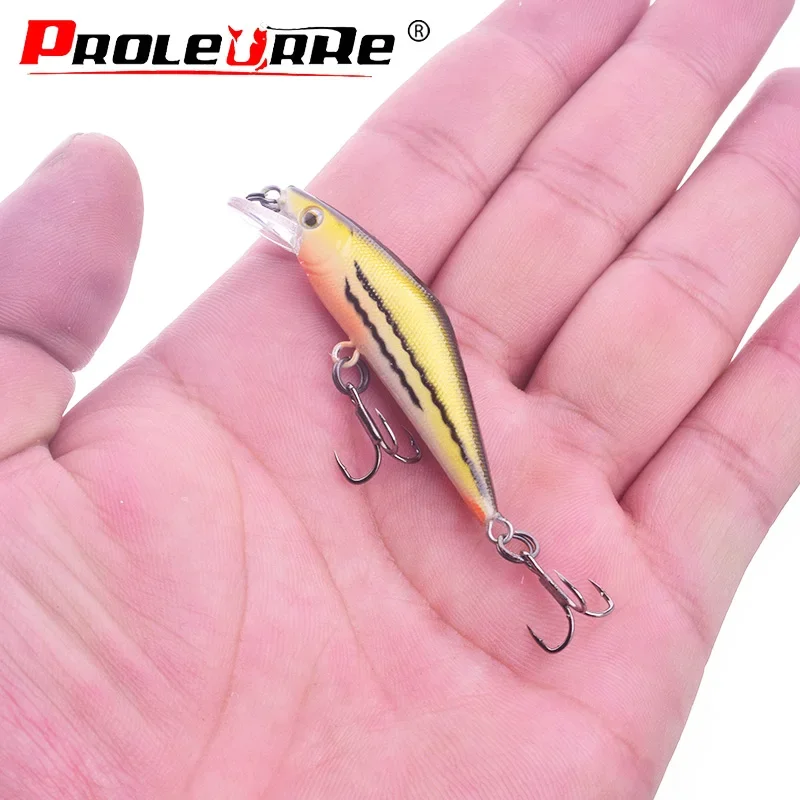 1Pc 55mm 4,6g hundimiento Minnow señuelo de Pesca cebo duro Leurre Souple Iscas artificiales Pesca Wobblers Swimbait Peche - imagen 4