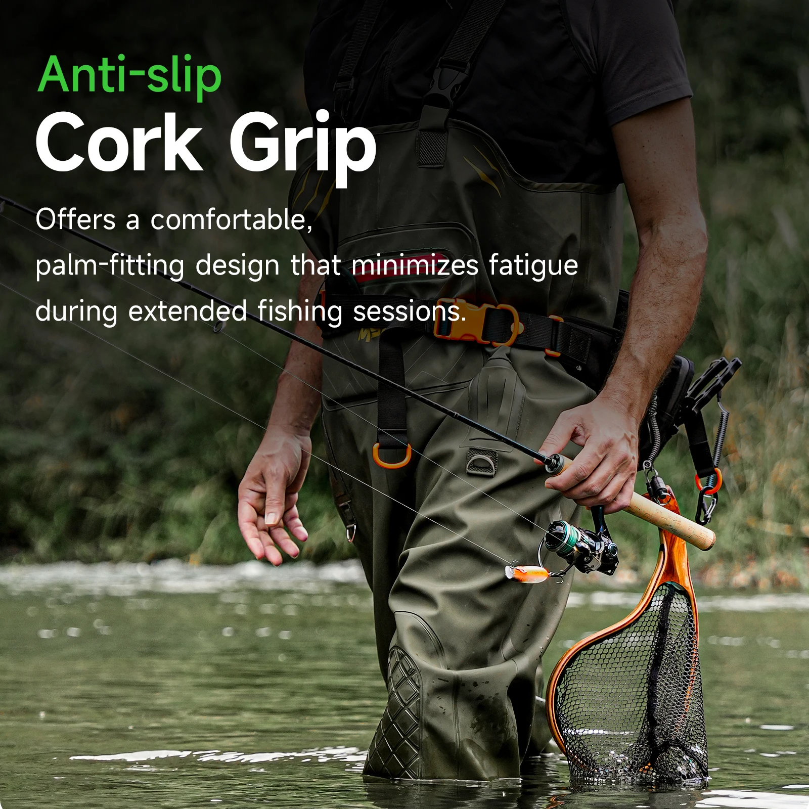 HANDING Magic L Micro BFS caña de pescar de carbono, peso del señuelo de 1-8g, 78g, FUJI®Anillos guía O + A, varilla de fundición UL/L - imagen 4