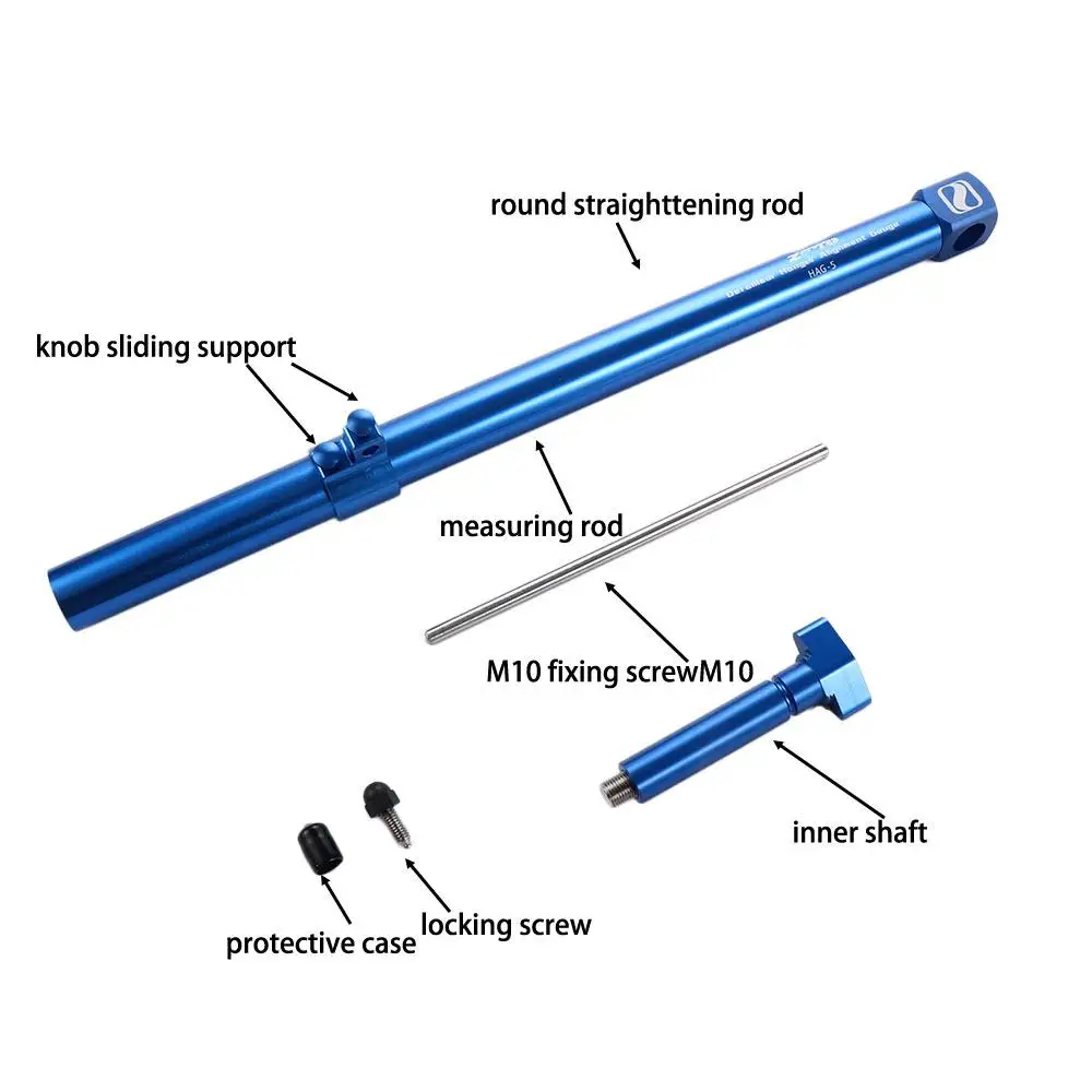 Calibrador de suspensión de desviador de bicicleta, herramienta de corrección de gancho trasero, herramienta de alineación, herramientas de reparación de bicicletas, llave de corrección de gancho trasero - imagen 4