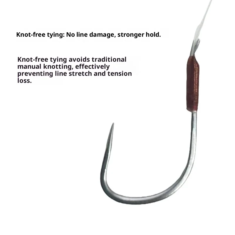 BKK Línea trenzada sin nudos Ganchos dobles Producto acabado Nuevo East China Diente de lobo Carpa Fuerte Cetitivo Bla Pit - imagen 5