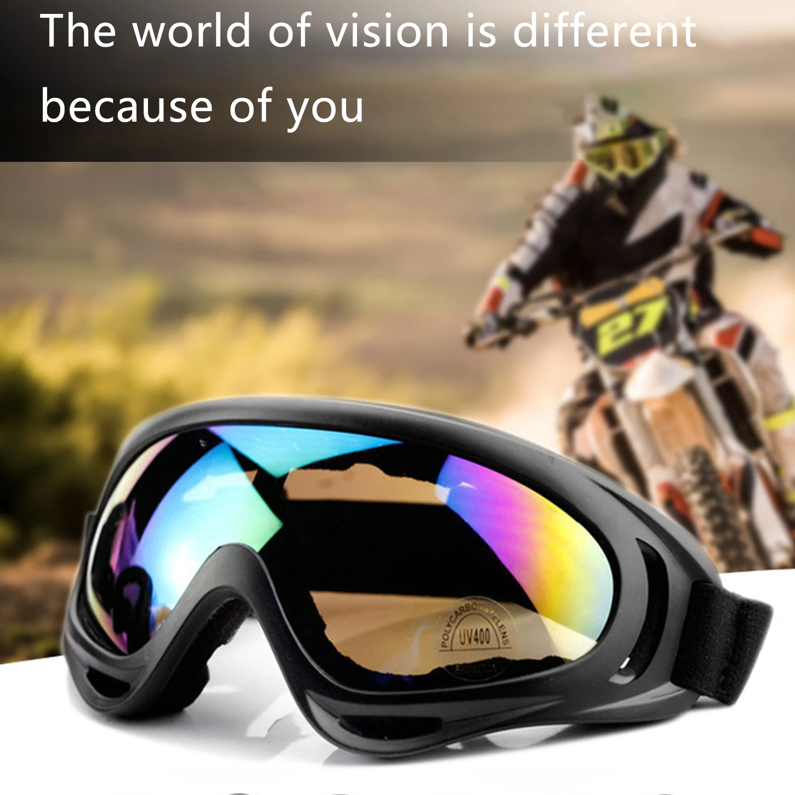Gafas de esquí X400 para invierno, gafas de esquí a prueba de viento y rana para hombres y mujeres, gafas protectoras para ciclismo al aire libre, 1 unidad - imagen 3