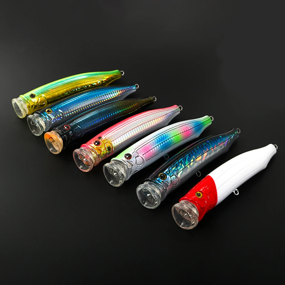 150mm 60g Feed Popper Topwater señuelo de pesca curricán de agua salada cebo duro Artificial para atún GT Amberjack