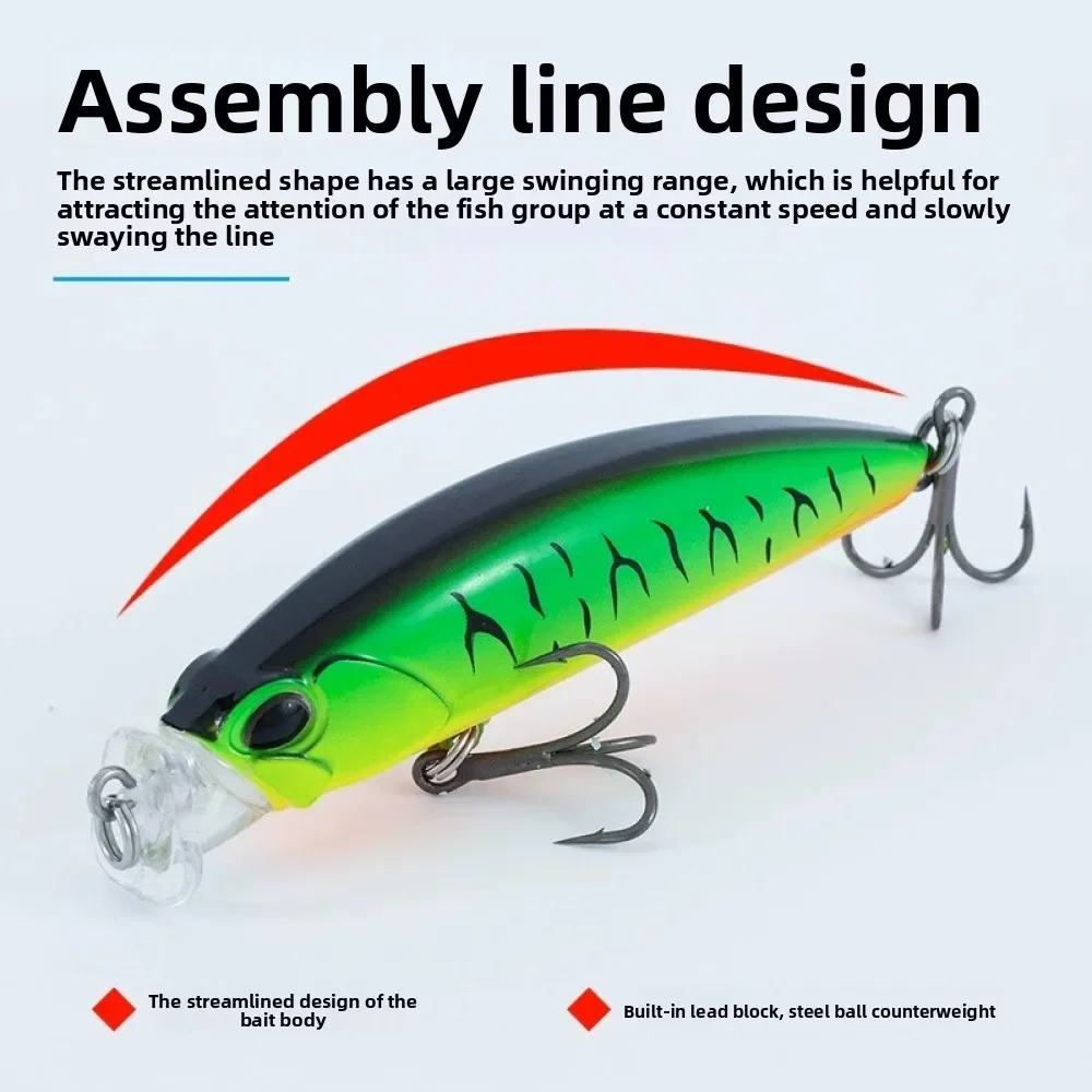 Señuelos de pesca Minnow Wobblers para lubina, perca, Lucio, trucha, señuelo y cebo duro, Jerkbait para aparejos de pesca de perca, cebo Duo Terrif Dc7 - imagen 5