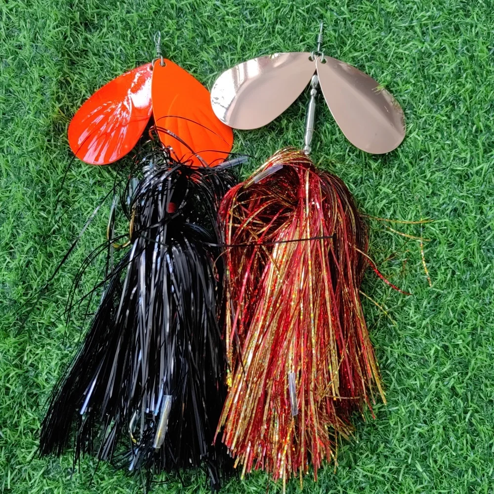 MUKUN, 1 unidad, 29cm, 96g, cebo giratorio, cebo Buzz, cuchara de Metal Topwater, señuelo de pesca, cabeza, lubina, cuchara giratoria Artificial, cebos