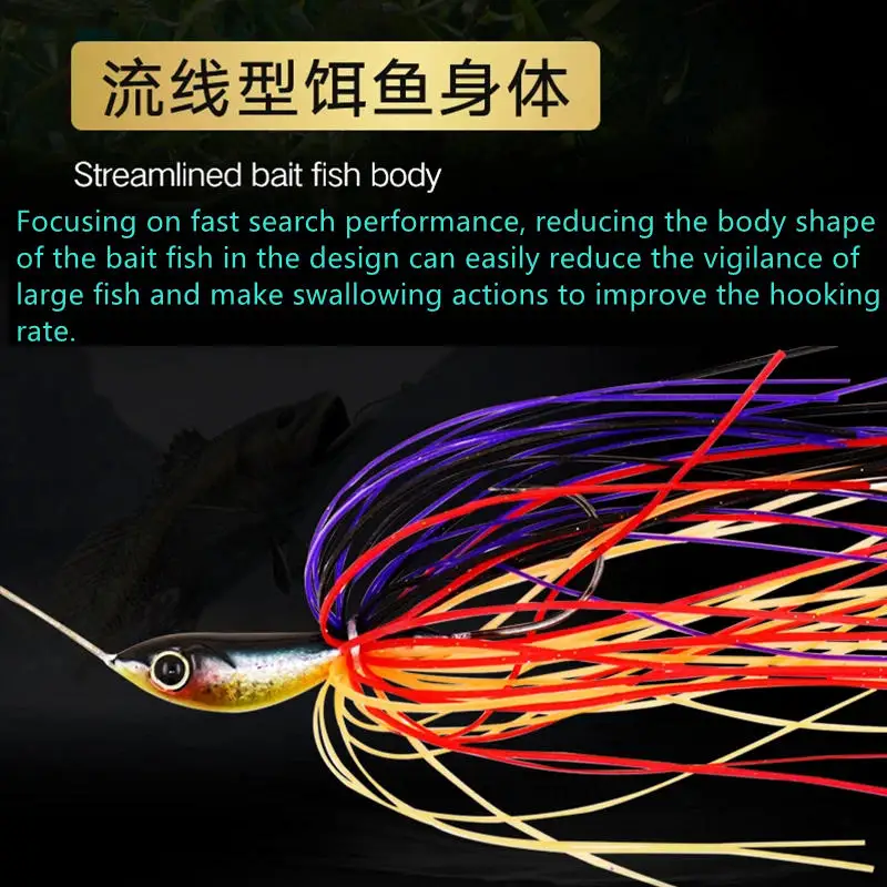 Lurefans-señuelo de pesca de alambre, cebo giratorio con hojas de sauce doble de latón, Wobbler, cuchara de plantilla de Metal, 7g, 10g, 14g - imagen 5