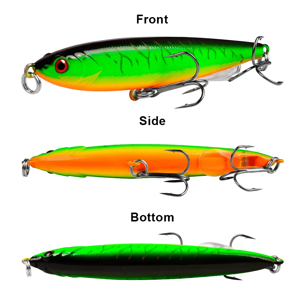 Señuelos de Pesca piezas VIB, 9,3 cm, 13,5g, Wobblers de mimbre de fundición larga láser, Crankbait duro, vibración, Pesca, Lucio, Carpa, aparejos - imagen 4