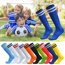 Calcetines de fútbol antideslizantes transpirables hasta la rodilla