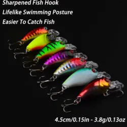 Señuelo minnow de manivela flotante para lucio y black bass