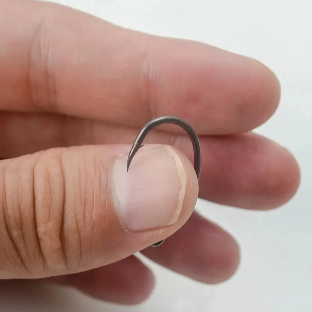 Hirisi 15 Uds. Anzuelo de púas de acero inoxidable recubierto de PTFE con alto contenido de carbono con ojo X503 accesorios de pesca - imagen 4