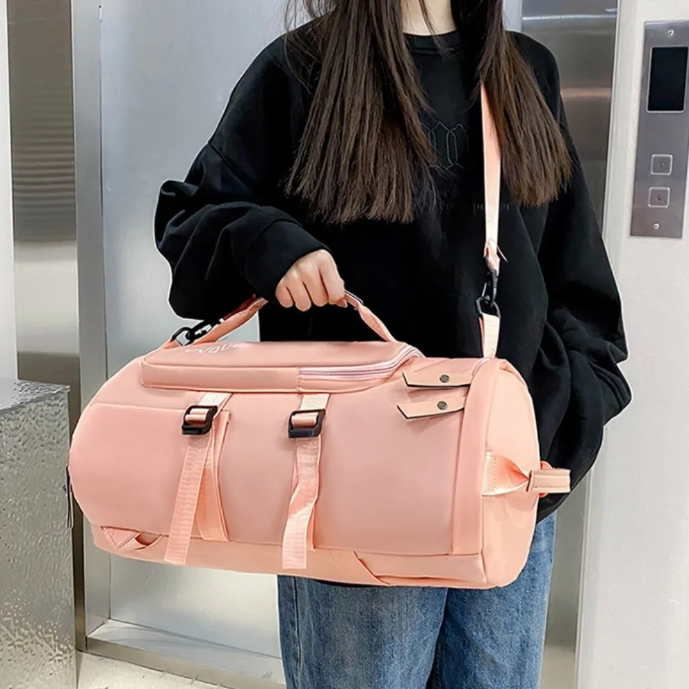 Mochila de viaje de gran capacidad a la moda, bolsa ligera para gimnasio, deportes, Fitness, impermeable, bolsa de lona de ocio para montañismo