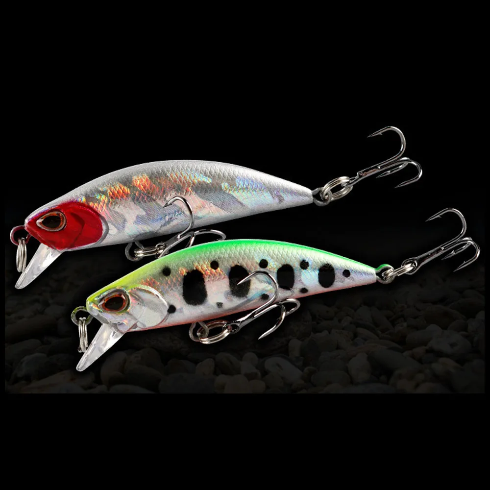 55mm 5g Mini Señuelos de Pesca de pececillo que se hunden agua salada cebo duro Artificial Wobbler para lubina Swimbait equipo Jerkbait - imagen 2