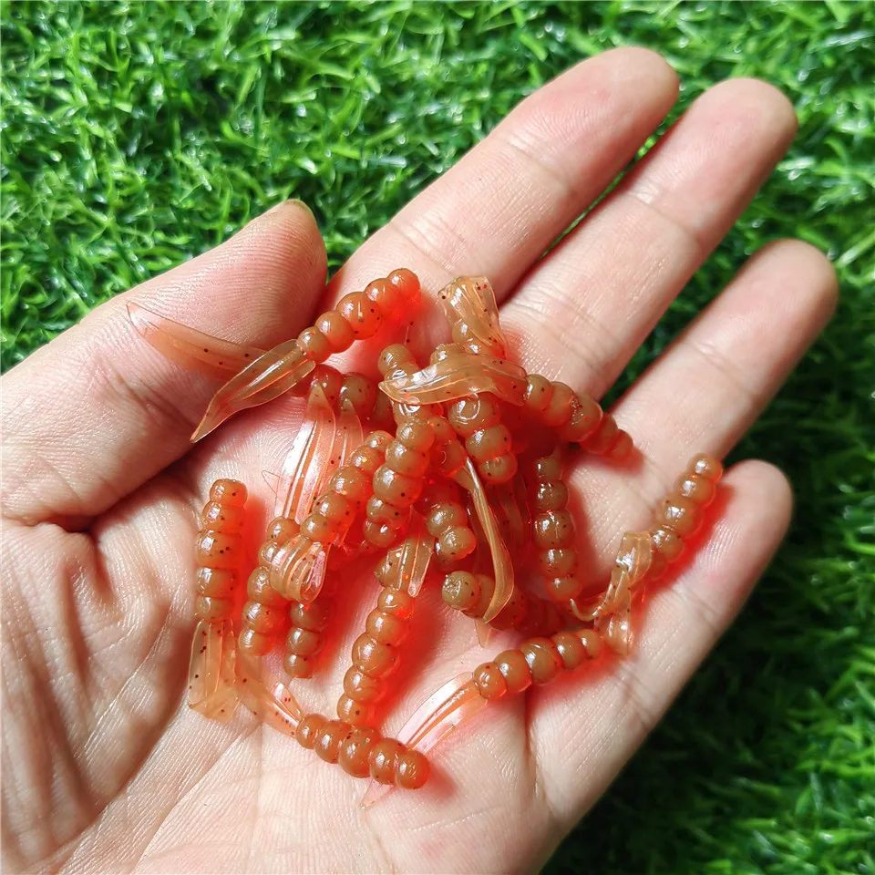 MUKUN Wobblers mini Ocean Rock pesca señuelos blandos cebos blandos de goma 3,5 cm 0,3g gusanos blandos cebos artificiales lubina pez de silicona - imagen 4