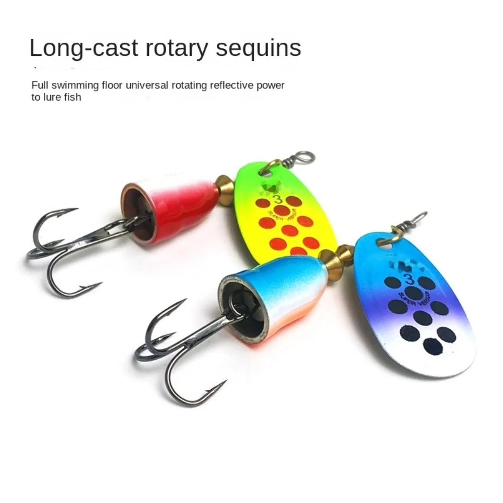 Señuelo metálico Wobbler con lentejuelas – Cuchara Spinner para bagre