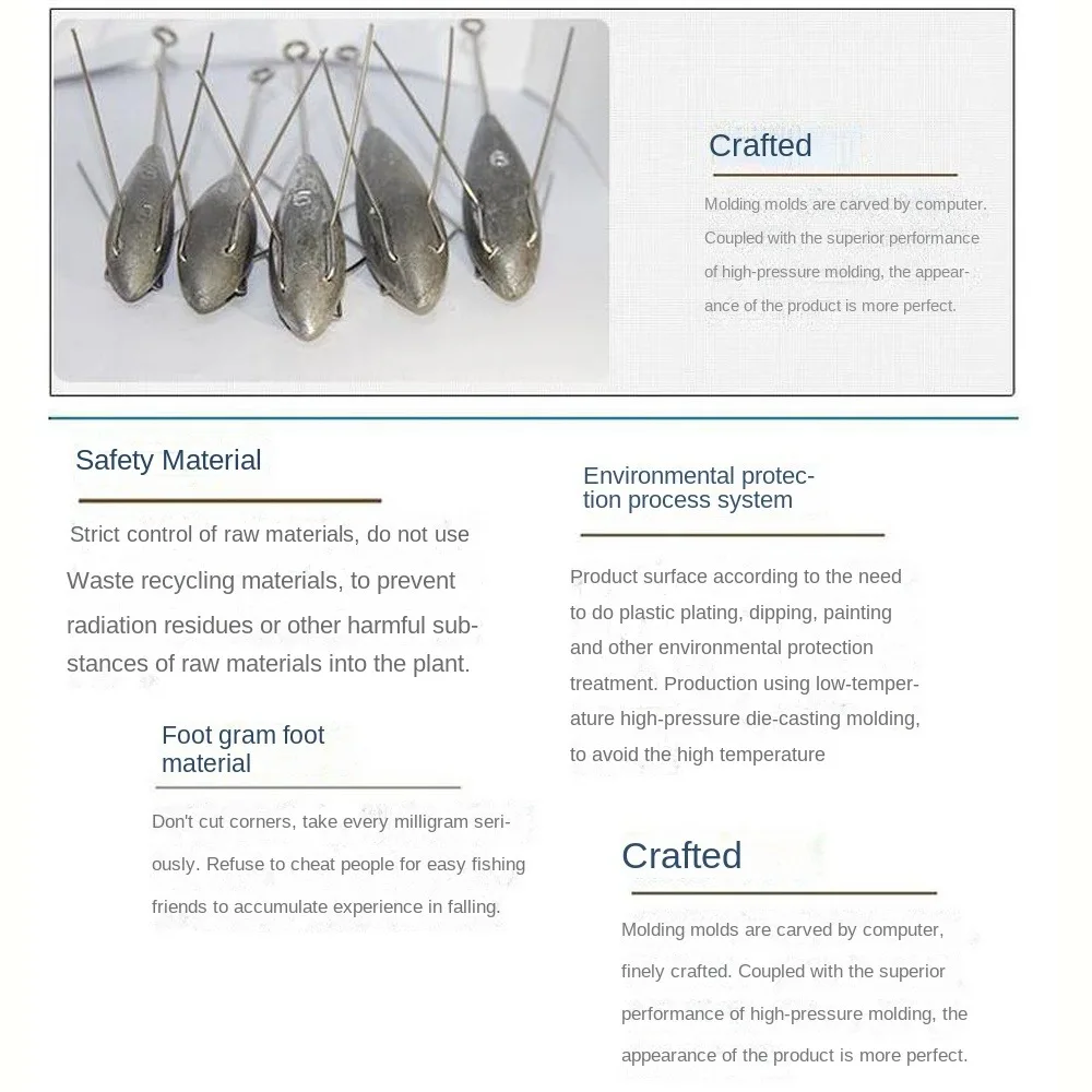 Plomo de pesca luminoso, conector de gancho de caída, pesas, peso de plomo, peso adicional de latón, plomo de pesca en el mar, pesca en el mar - imagen 3