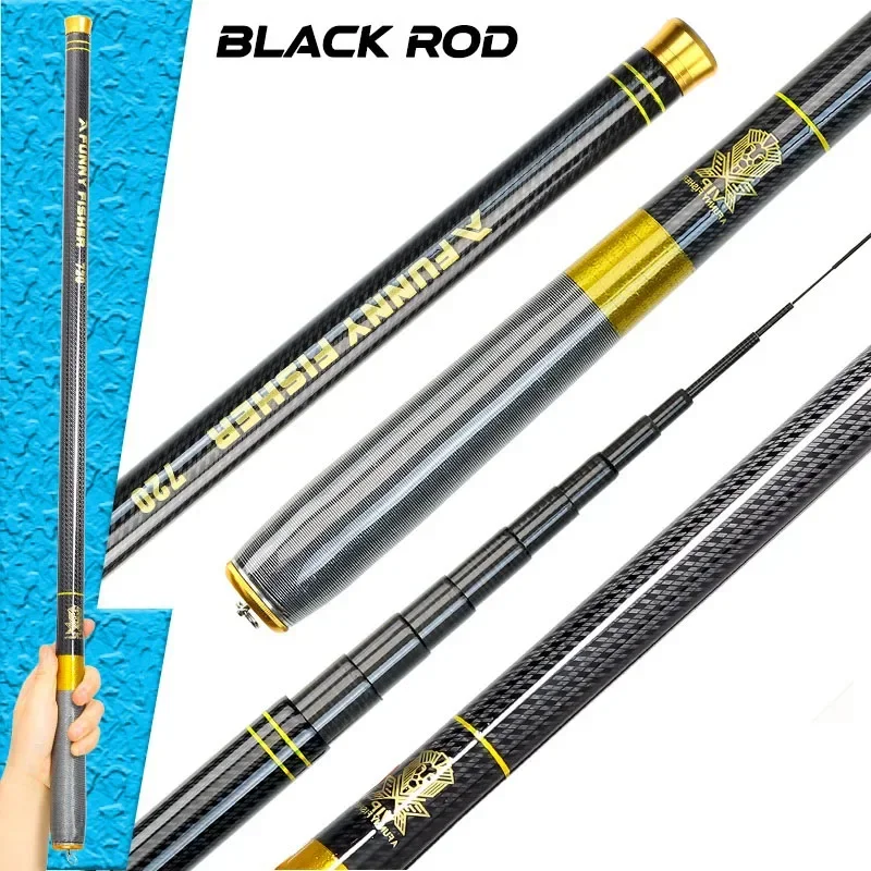 Experimente la mejor caña de pescar con diseño elegante y durabilidad