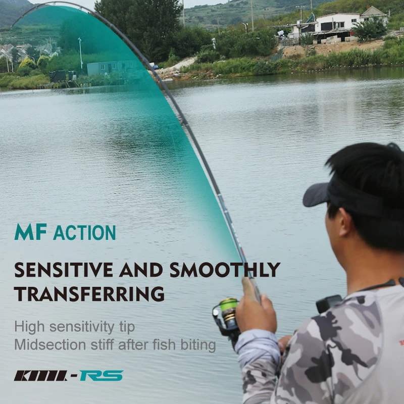 Caña de pescar con señuelo de alto carbono CEMREO, caña de pescar giratoria de fundición, 1,8 m/2,1 m/2,4 m, aparejos de pesca ligeros RS - imagen 5